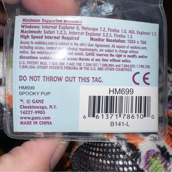 Webkinz Ganz spooky Halloween dog stuffed plush toy NO CODE - Picture 6 of 12